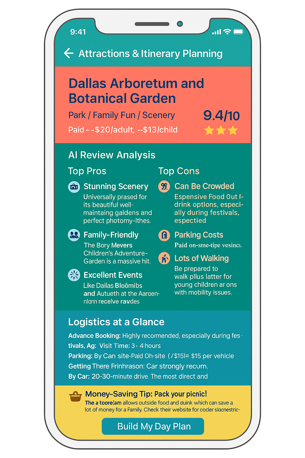 Attractions & Itinerary Planning